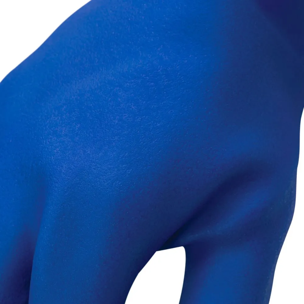 212 Performance BSHRC-03-010 Heat and Liquid Resistant Elbow Length Protective Gloves, Large Blue;Black