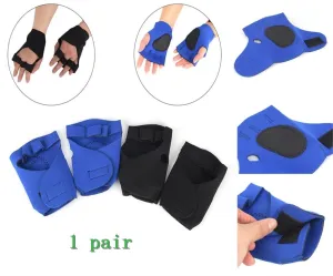 2Pcs/lot Unisex Anti Skid Weight Lifting Training Gloves Dumbbell Grips Pads Gym bench Hand Palm Protector Press Fitness Sports