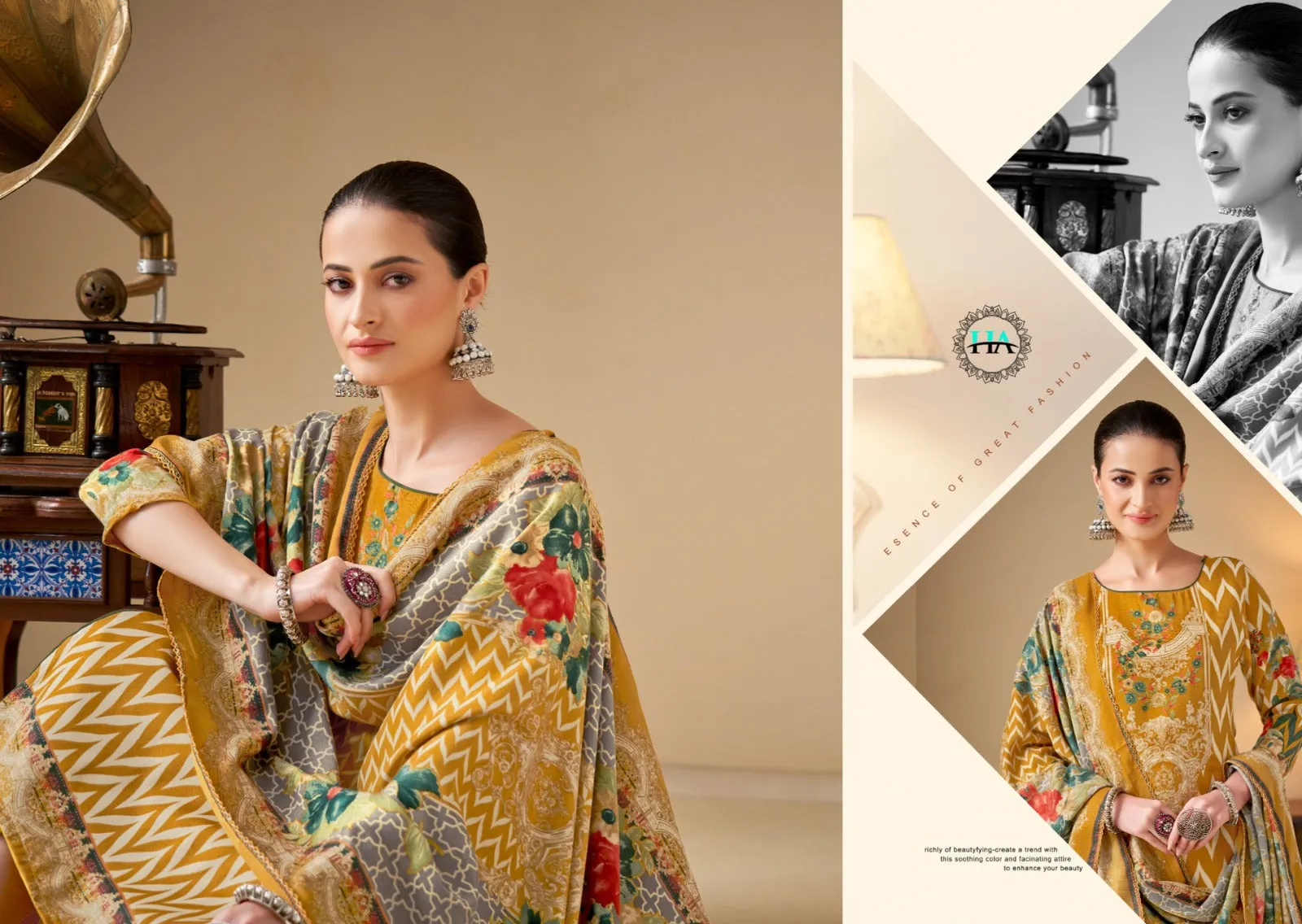 Alok Suits Jugni Pure Hand Weave Jeqaurd Embroidery Wholesale Salwar Kameez