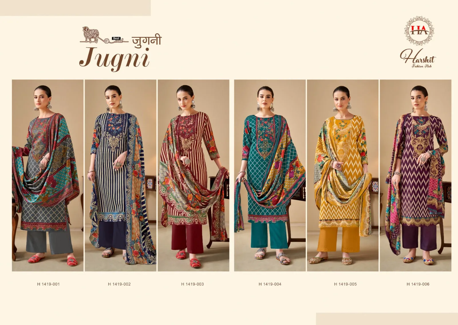 Alok Suits Jugni Pure Hand Weave Jeqaurd Embroidery Wholesale Salwar Kameez