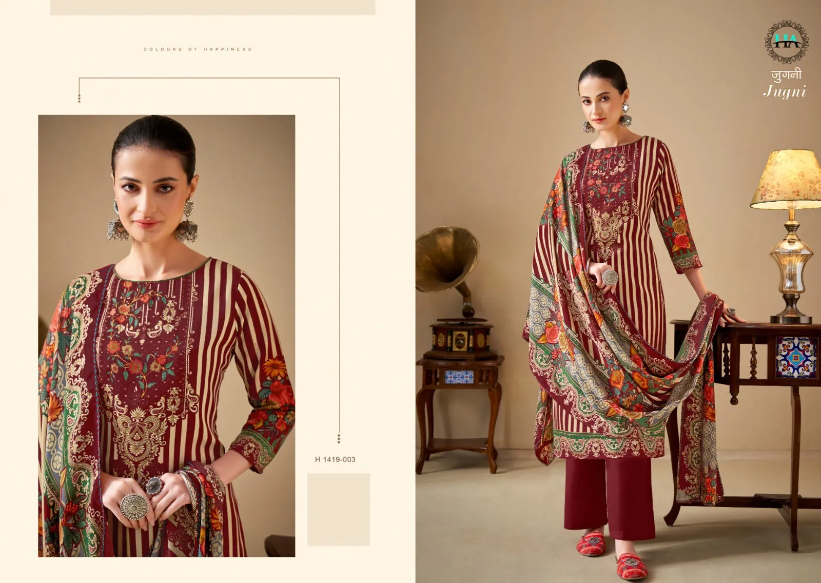 Alok Suits Jugni Pure Hand Weave Jeqaurd Embroidery Wholesale Salwar Kameez