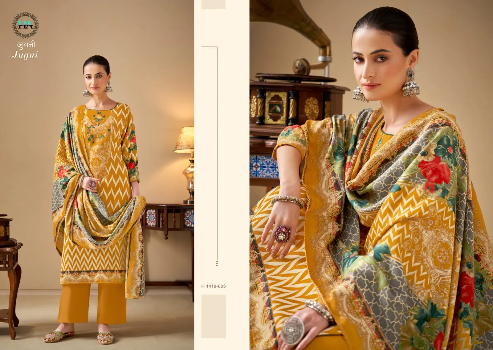 Alok Suits Jugni Pure Hand Weave Jeqaurd Embroidery Wholesale Salwar Kameez