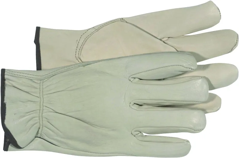 Boss 4068M Gloves, M, Keystone Thumb, Open, Shirred Elastic Back Cuff, Leather, Natural :PR: QUANTITY: 1