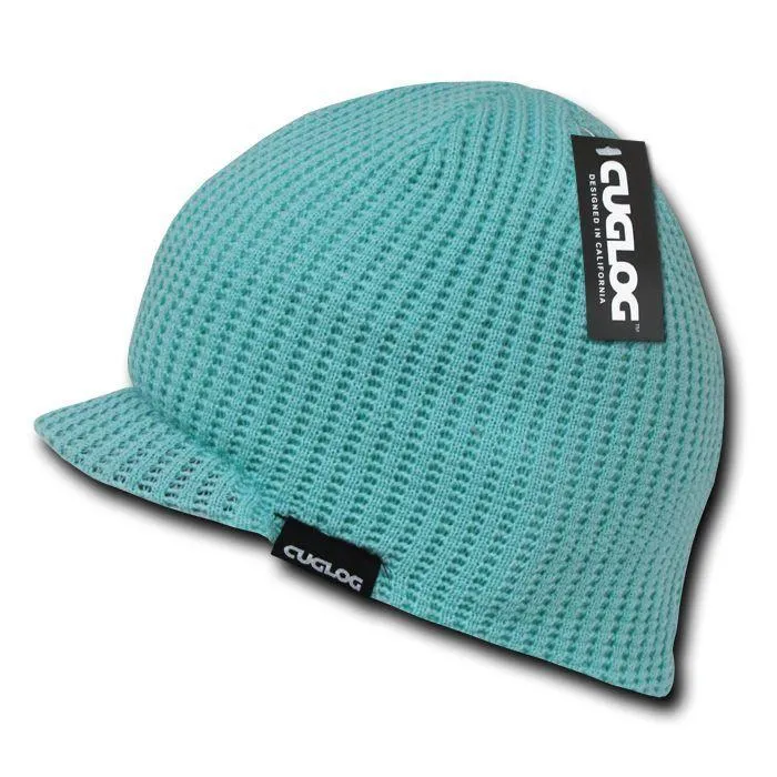 Cuglog Beanies Mckinley Waffle Knit Visor Caps Ski Snowboard Warm