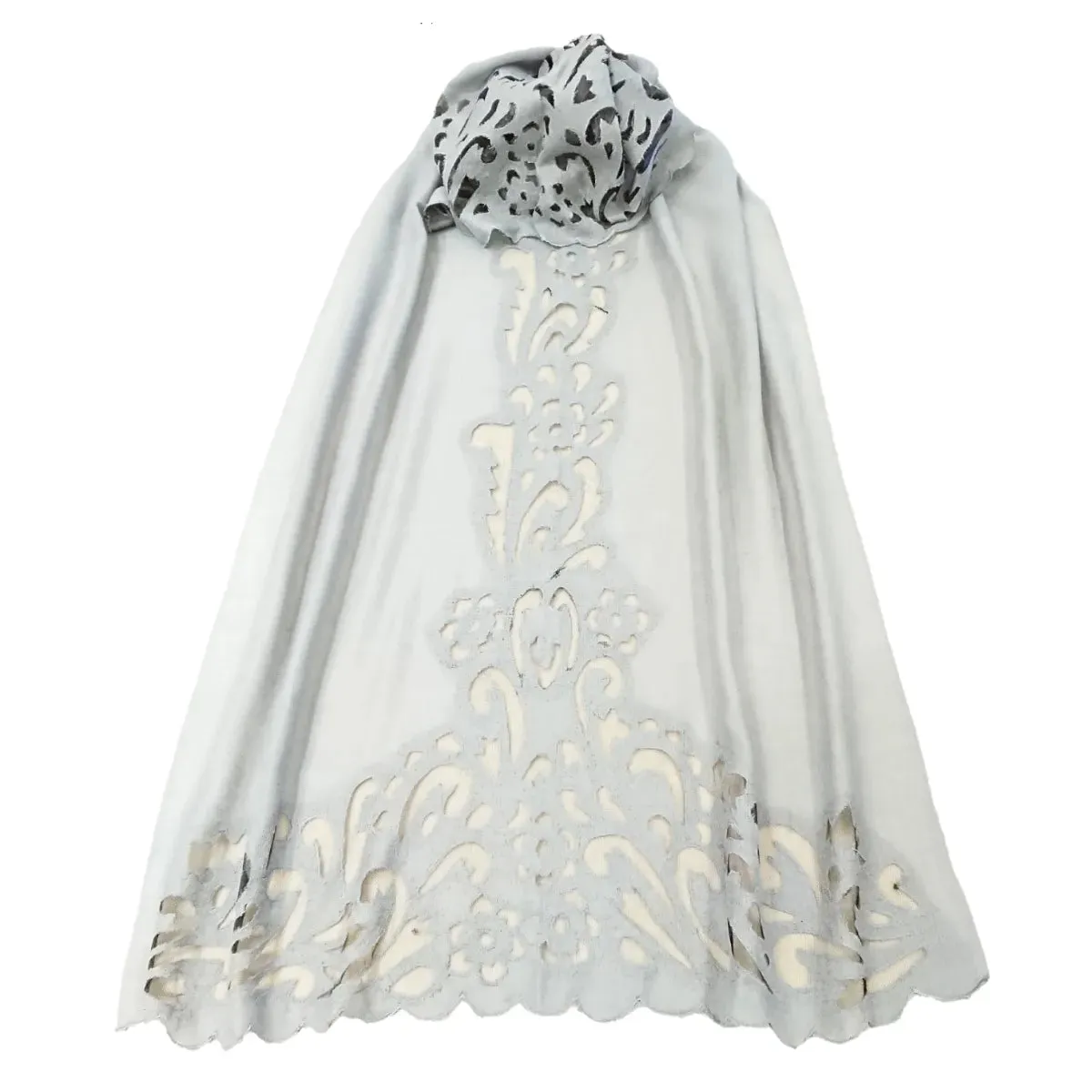 Cut-Out Design Pashmina Cashmere Stole