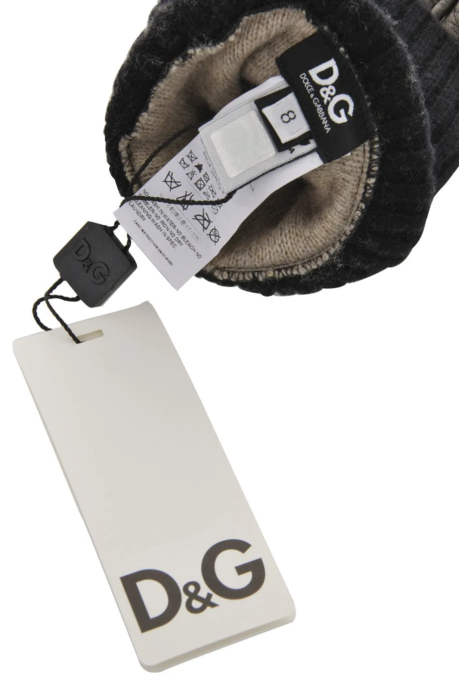 Dolce & Gabbana Valia Black Leather Gloves
