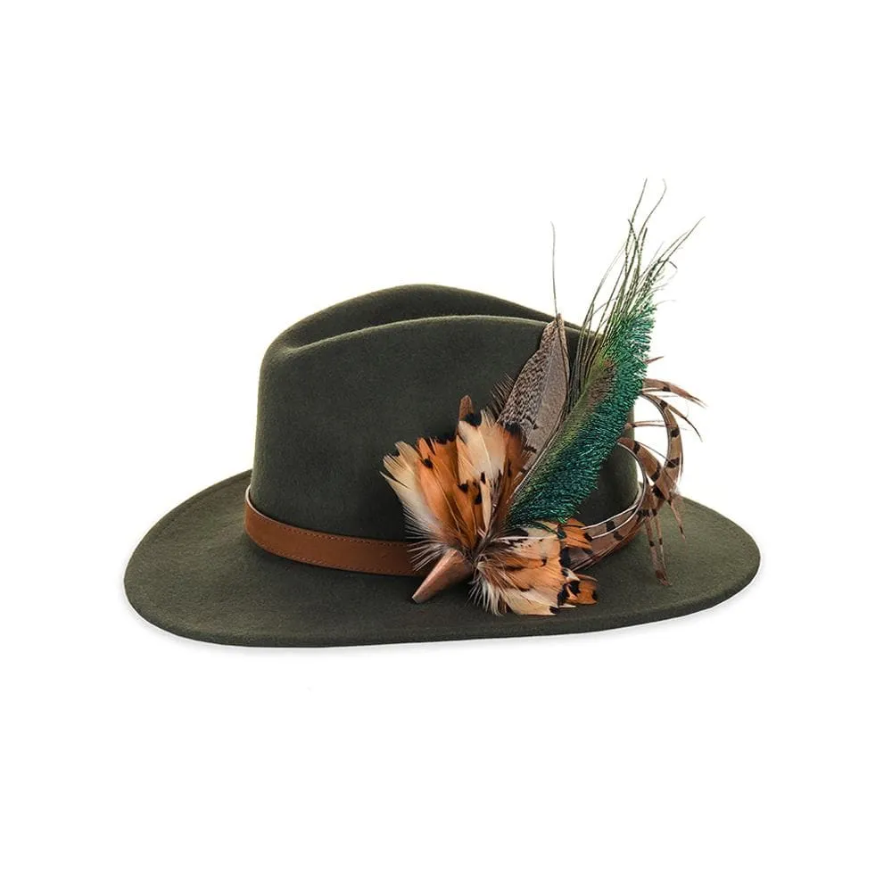 Felt Fedora - Olive