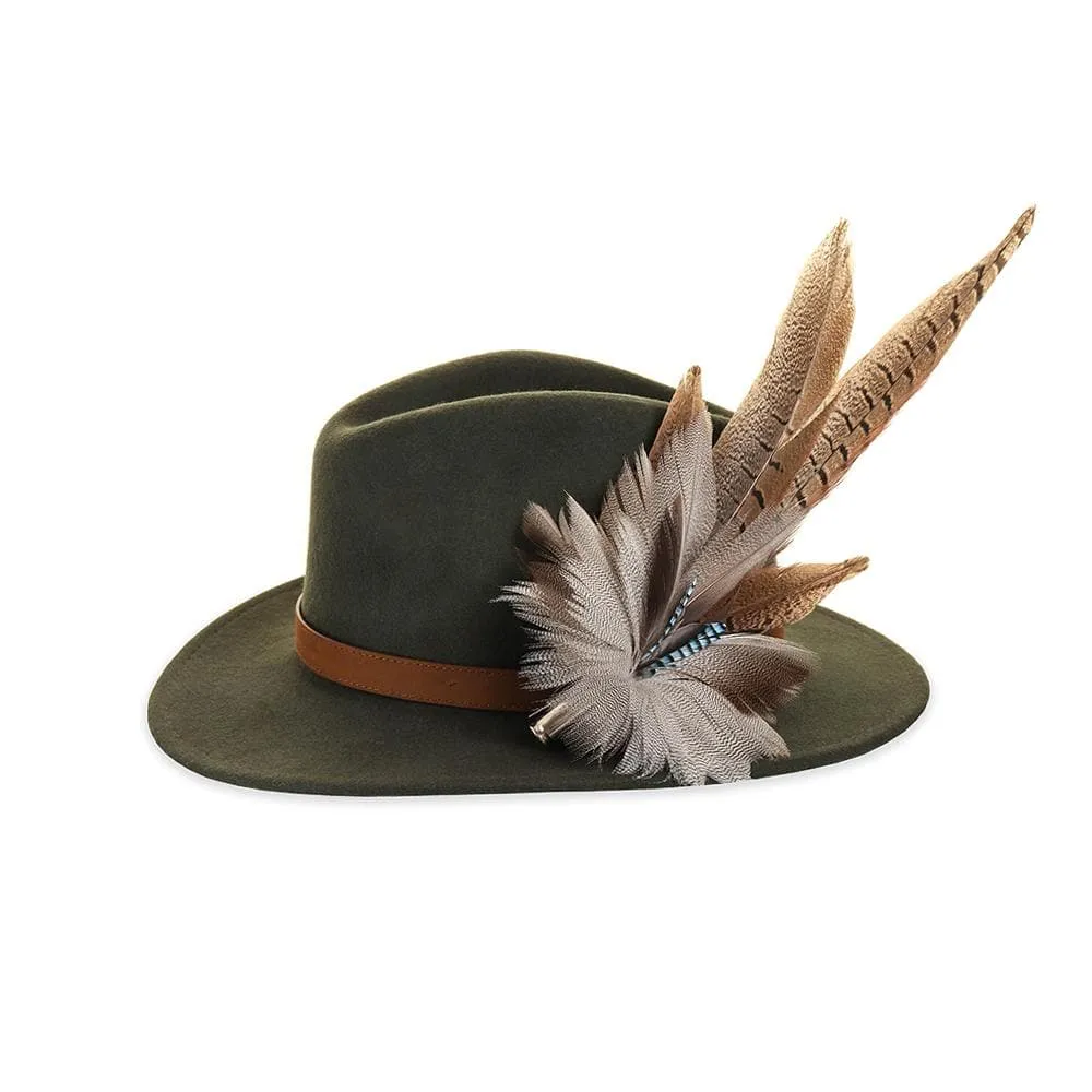 Felt Fedora - Olive
