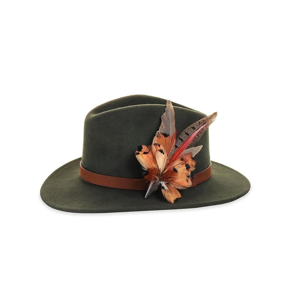 Felt Fedora - Olive