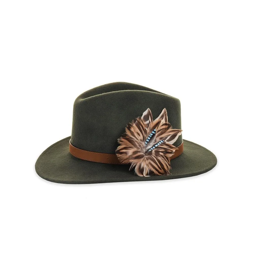 Felt Fedora - Olive