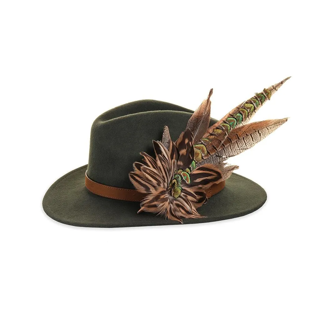 Felt Fedora - Olive