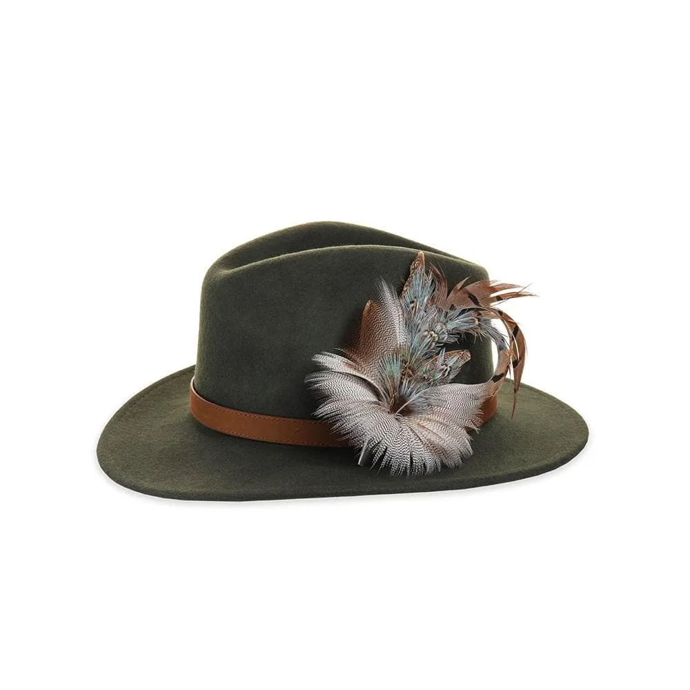 Felt Fedora - Olive
