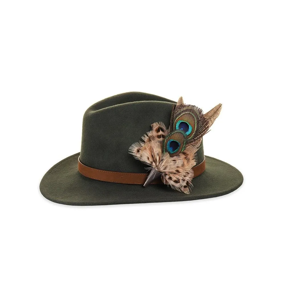 Felt Fedora - Olive