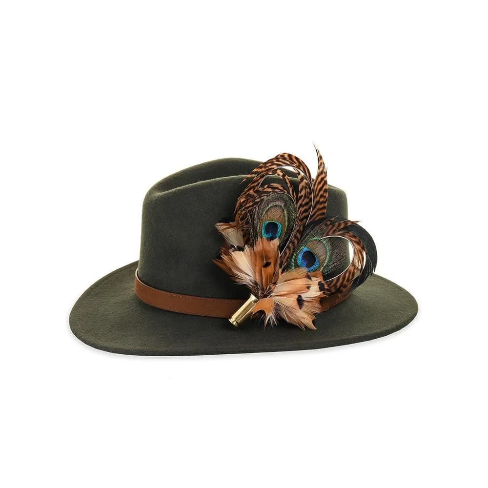 Felt Fedora - Olive
