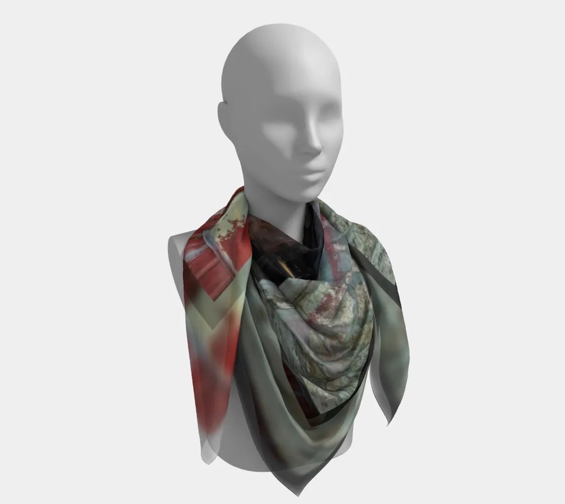 Horse in Red Barn by JVH Scarf