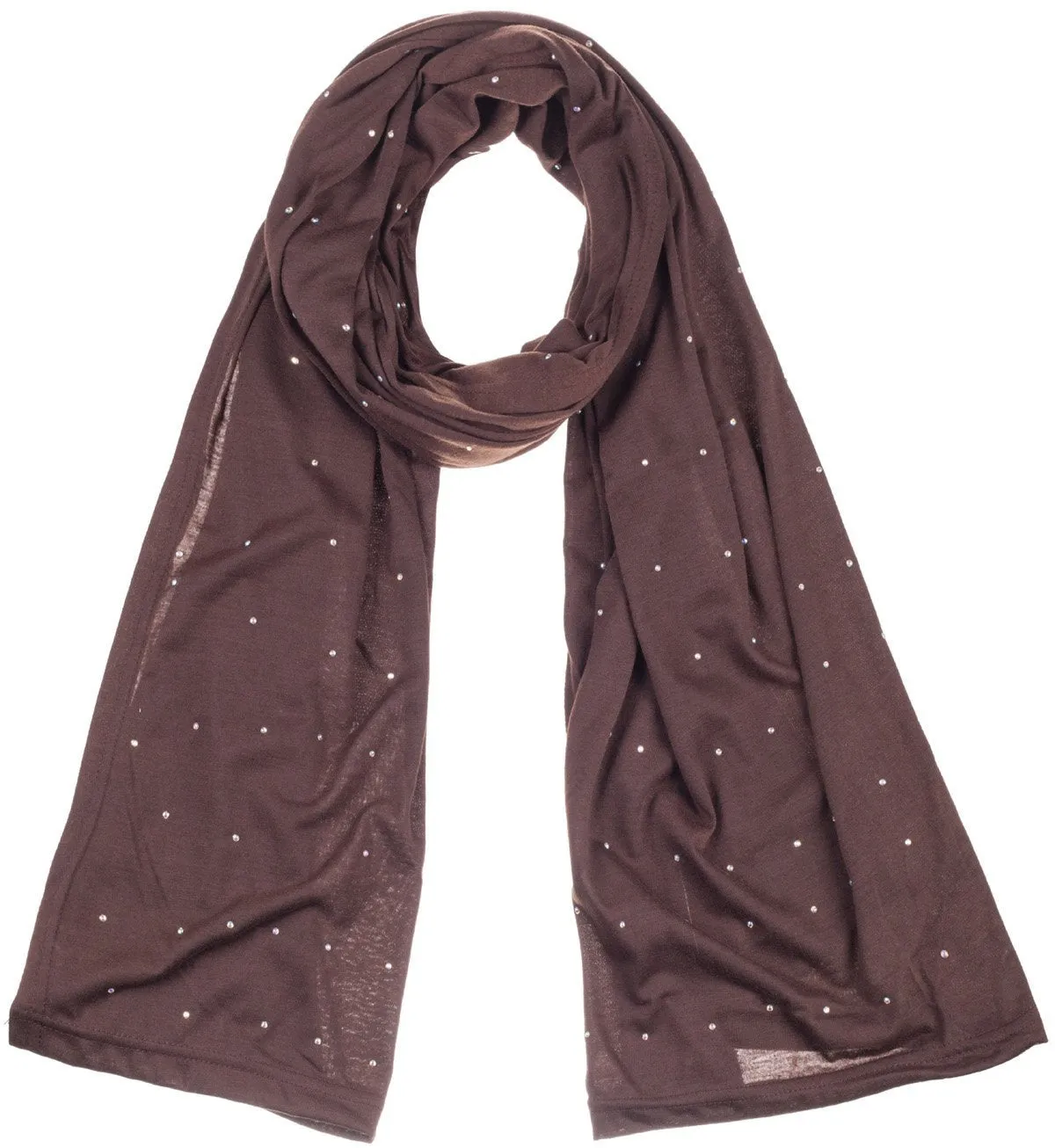 Jersey Scarves Fashion Rhinestones Scarf Shawls, Head Hijab Scarf M12