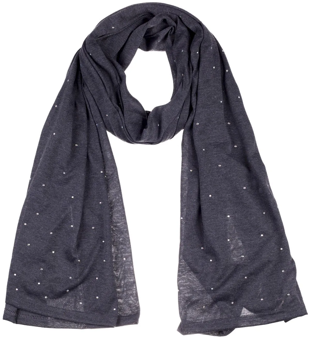 Jersey Scarves Fashion Rhinestones Scarf Shawls, Head Hijab Scarf M12