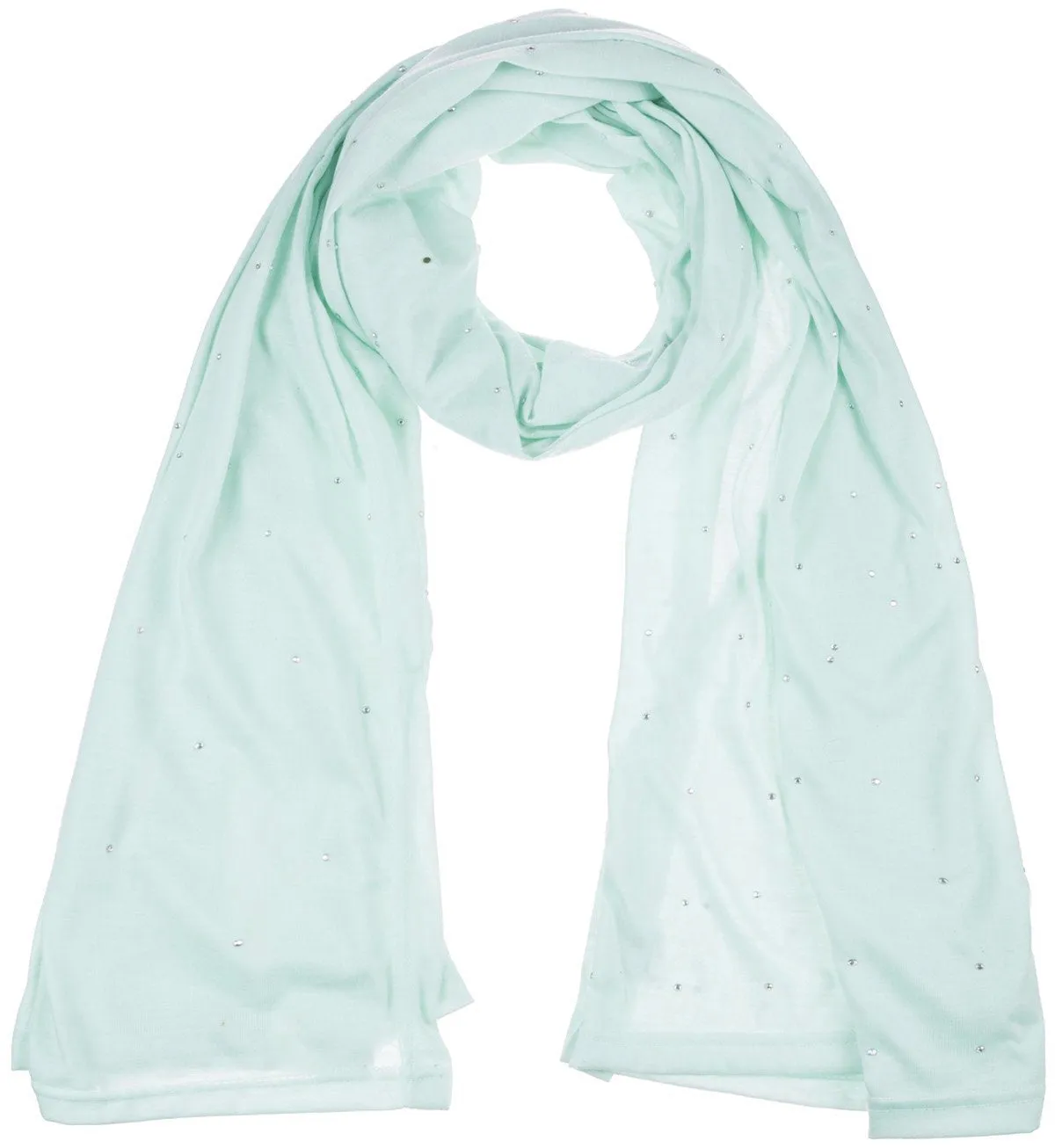 Jersey Scarves Fashion Rhinestones Scarf Shawls, Head Hijab Scarf M12