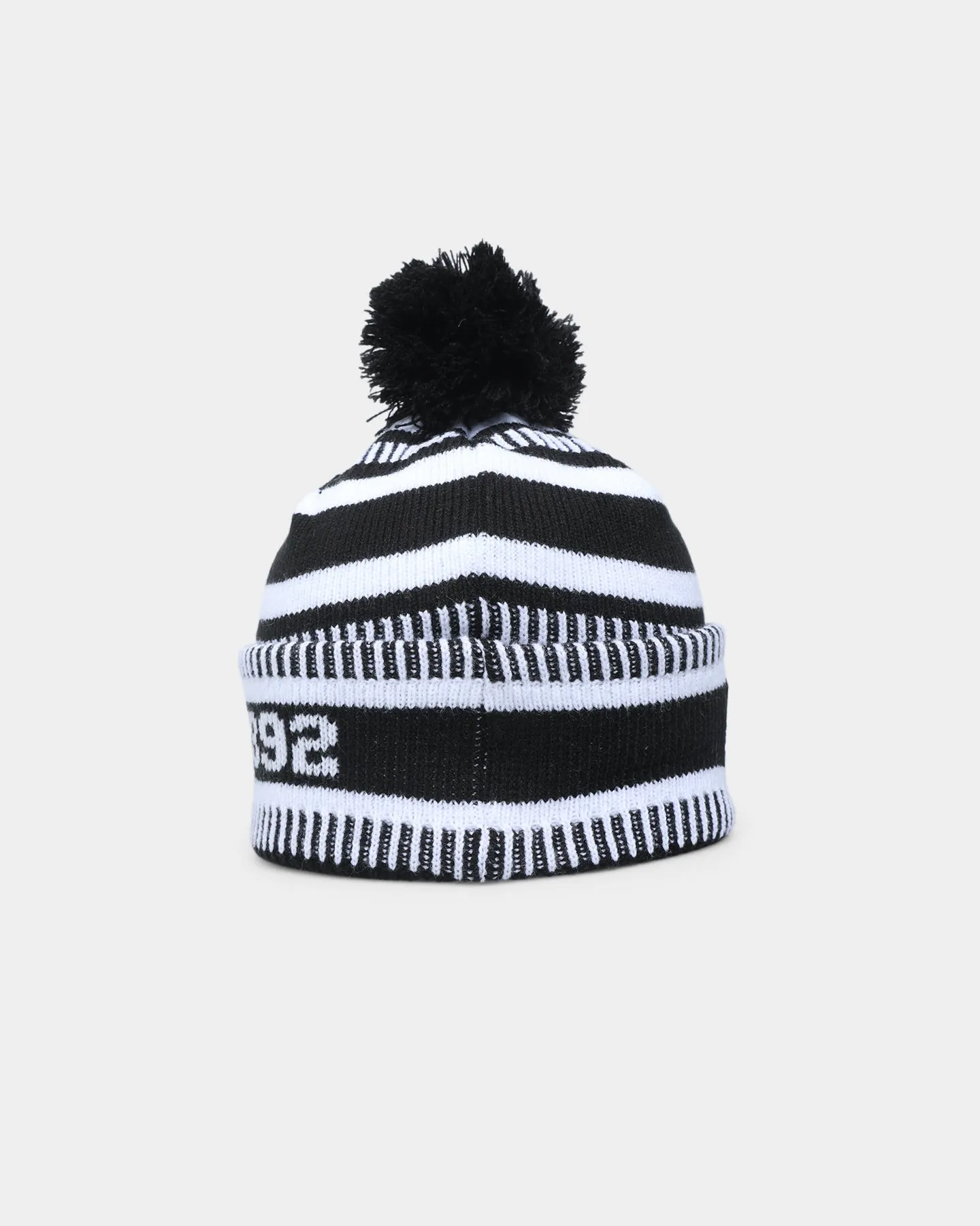 New Era Collingwood Magpies AFL Opening Bounce 2022 Pom Wordmark Beanie Black