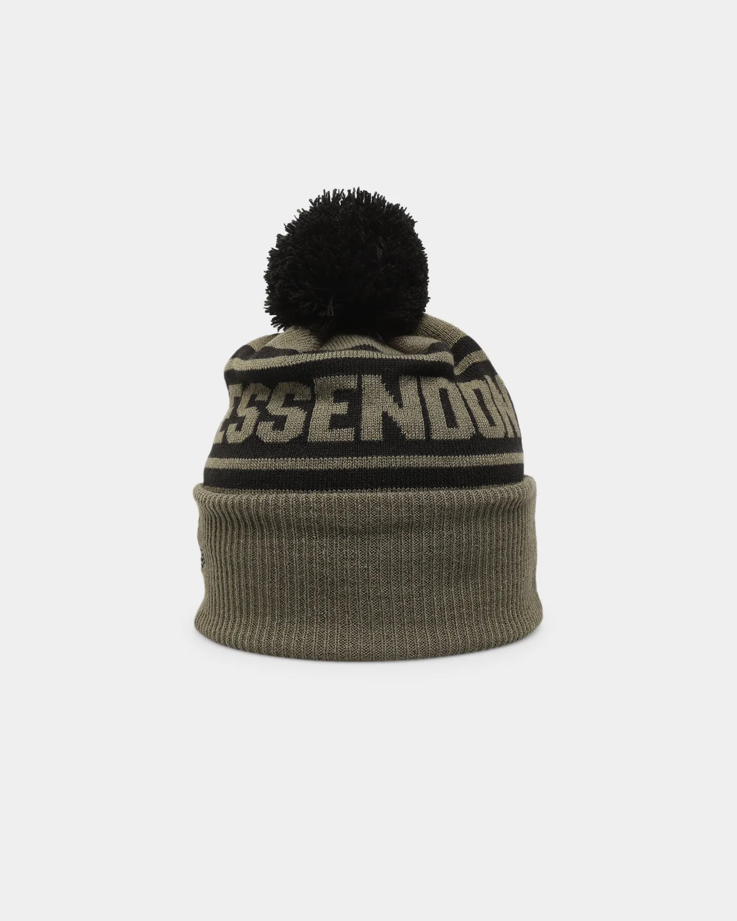 New Era Essendon Bombers 'AFL '22 Olive' Pom Knit Beanie Green