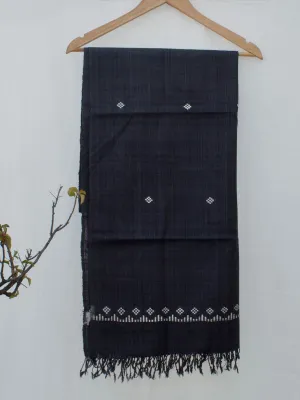 Peace Silk Scarf Grey