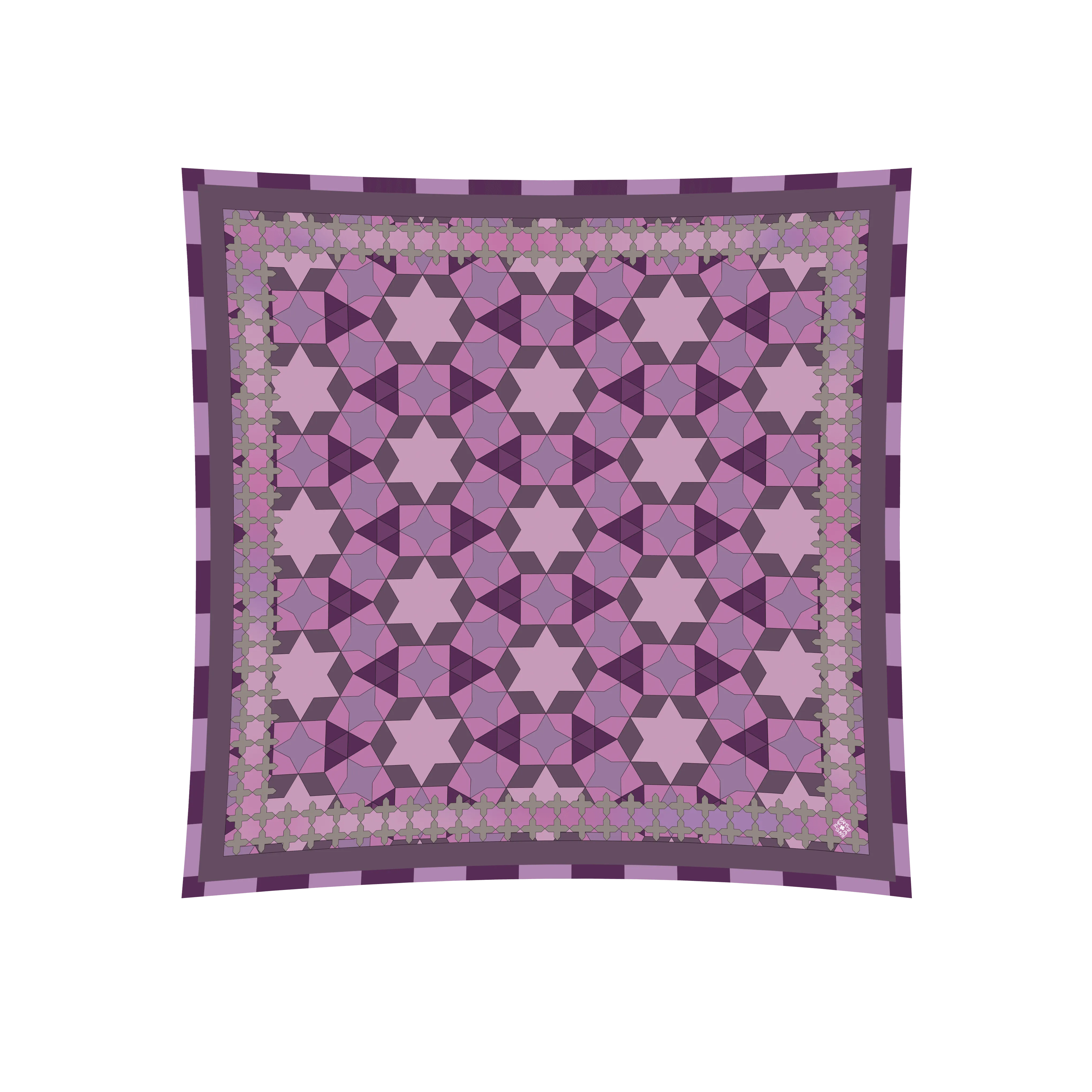 Pherahs Silk Twill Lavender Scarf