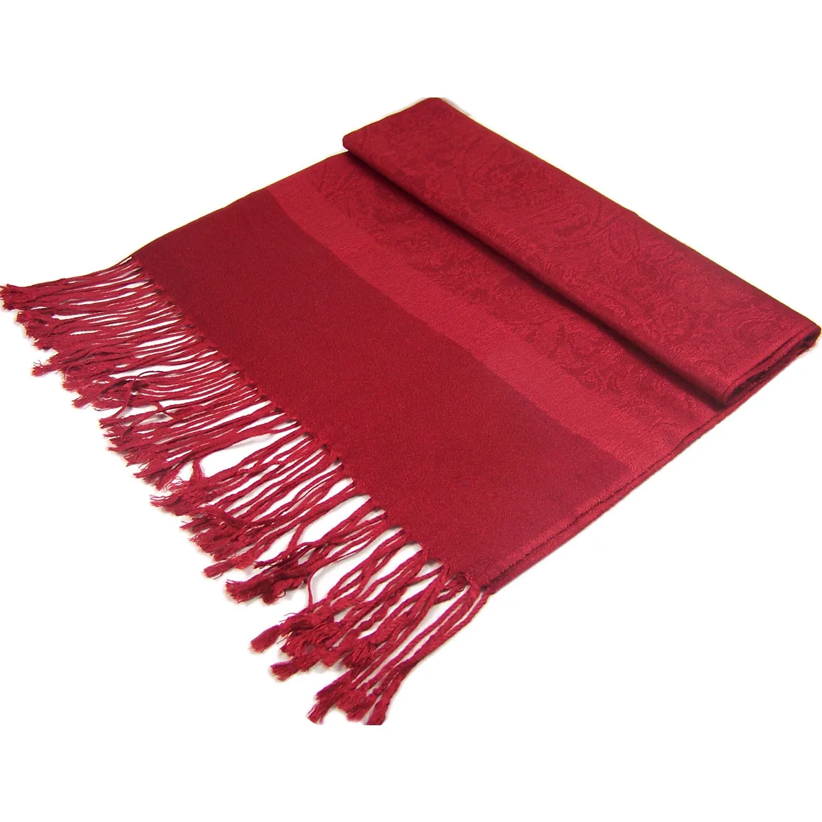 Red Paisley Pashmina Scarves