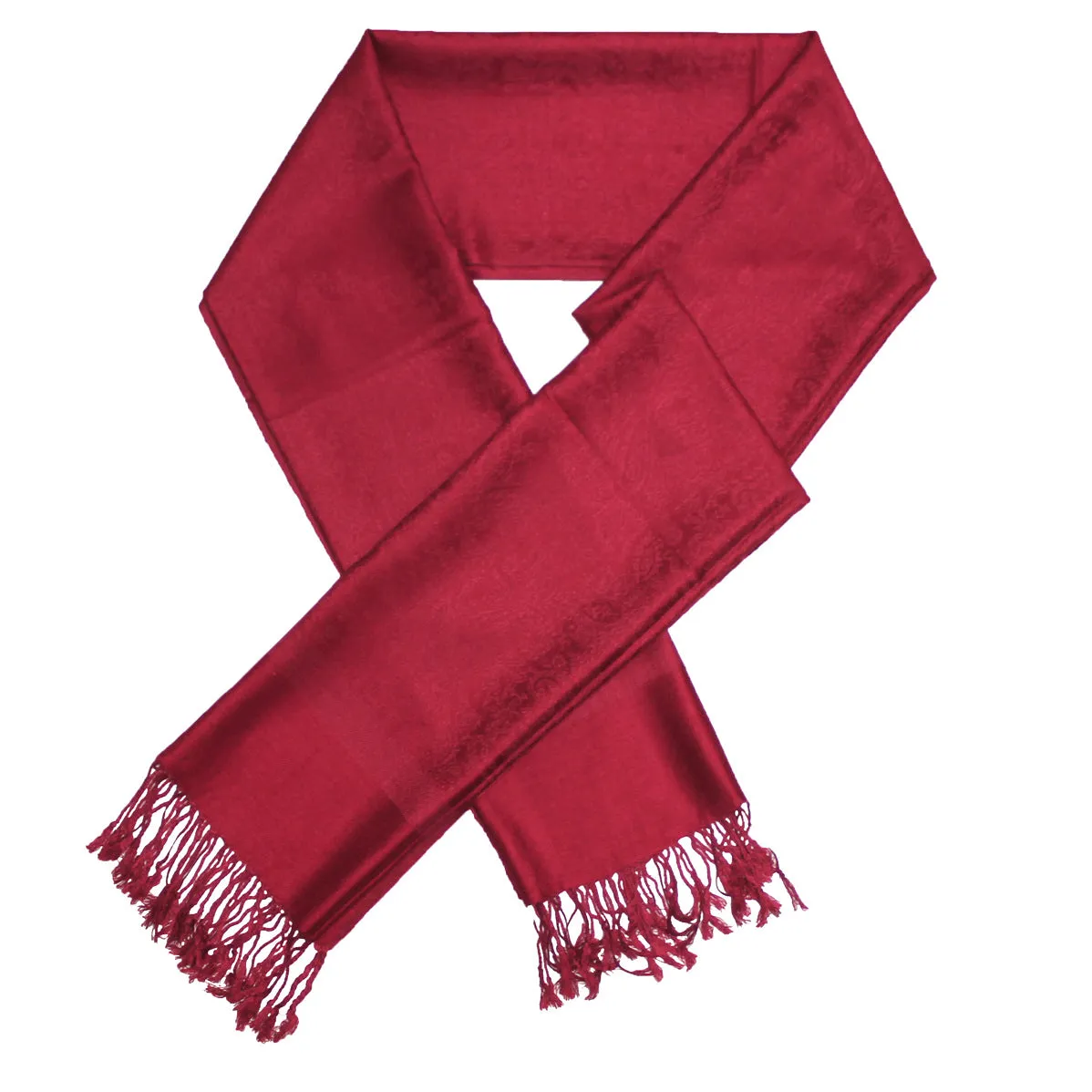 Red Paisley Pashmina Scarves