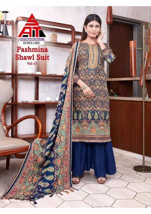 Sat Pashmina Vol 13 Dress Material (375x10)
