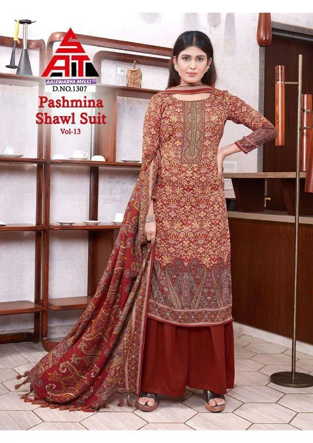 Sat Pashmina Vol 13 Dress Material (375x10)