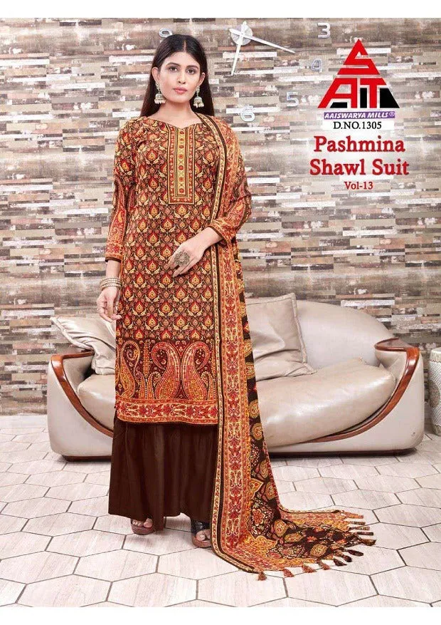 Sat Pashmina Vol 13 Dress Material (375x10)