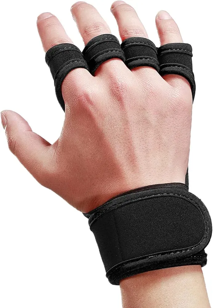 Weight Lifting Workout Gloves with Built-in Wrist Wraps   B10617