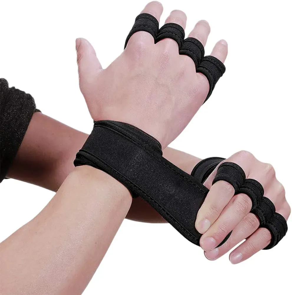 Weight Lifting Workout Gloves with Built-in Wrist Wraps   B10617