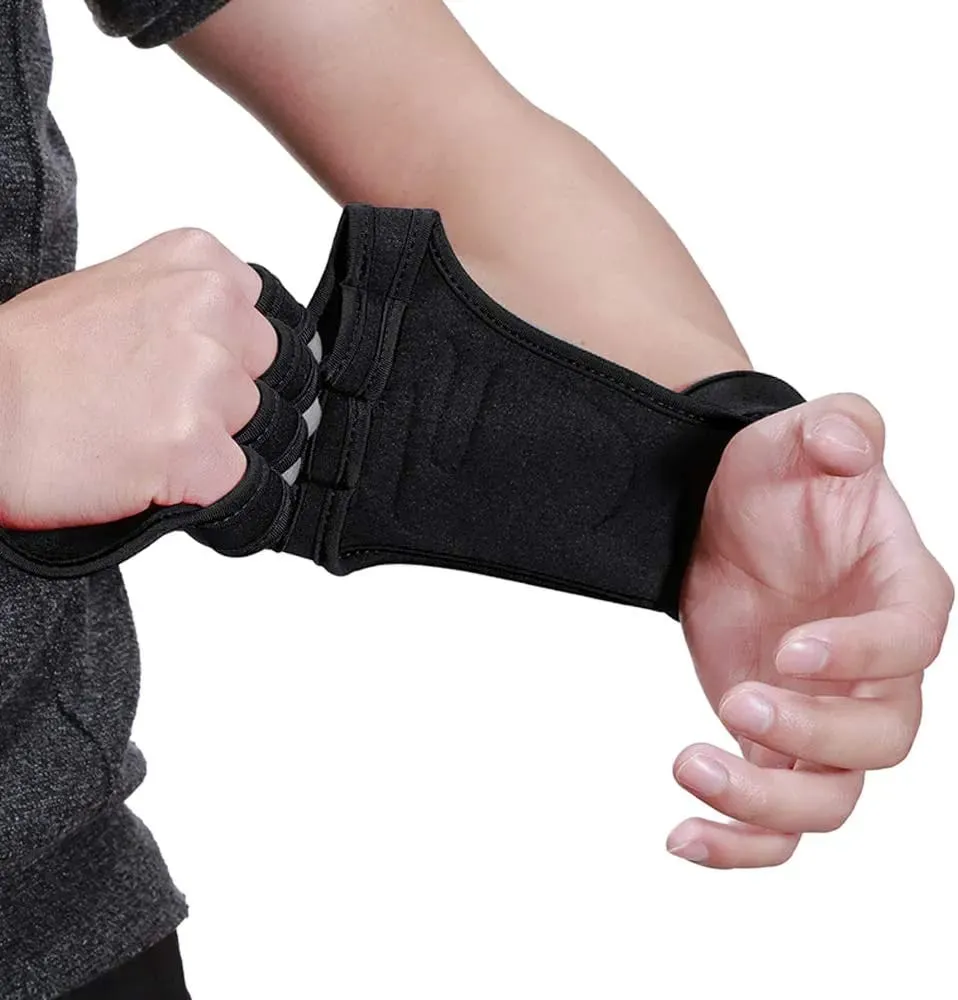 Weight Lifting Workout Gloves with Built-in Wrist Wraps   B10617